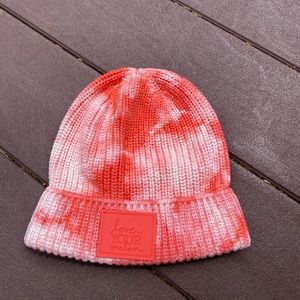 Love your Melon Coral Tie Dye Cuffed Beanie!